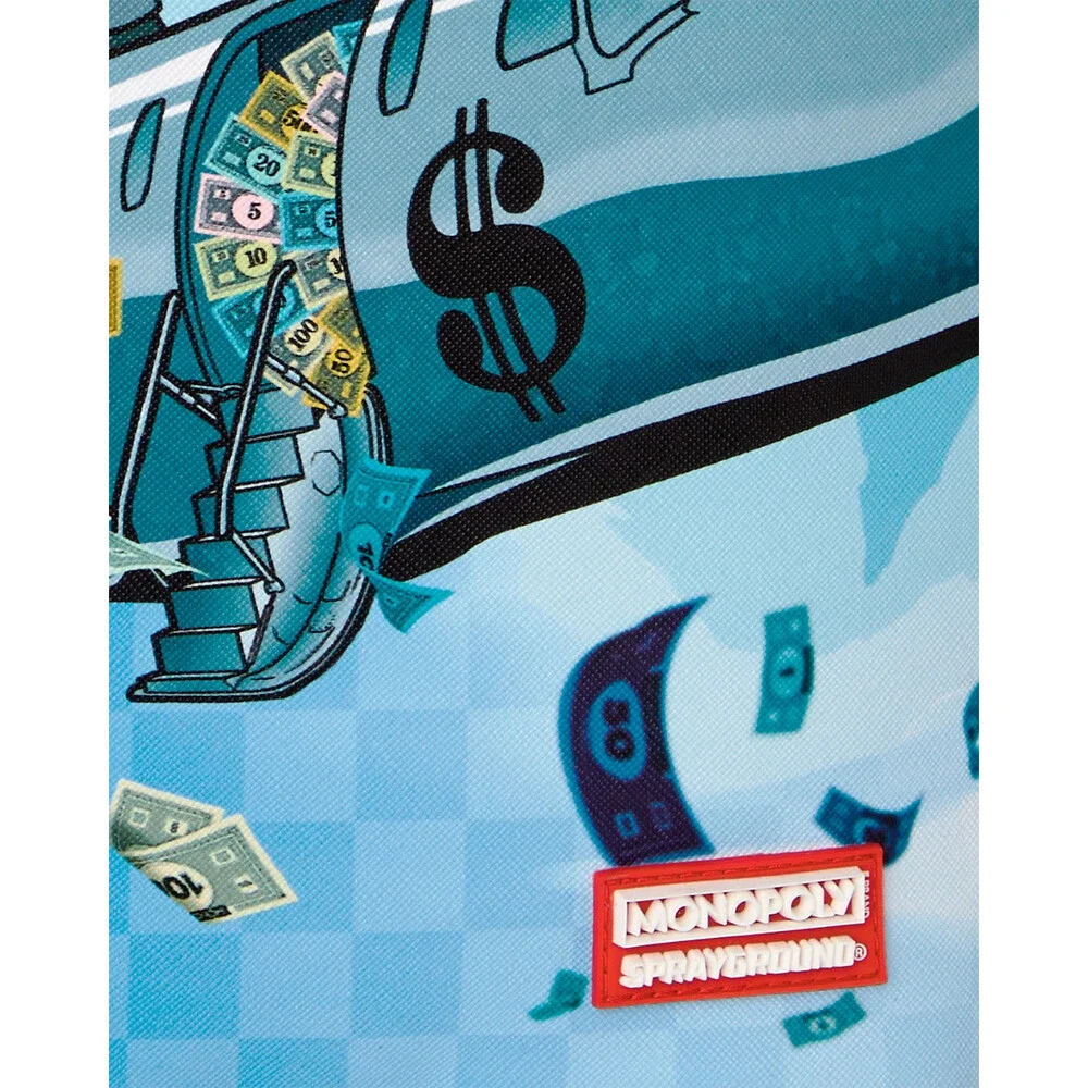 Sprayground Monopoly Jet Rider Backpack Unisex OS Blue Adjustable Straps SPR375